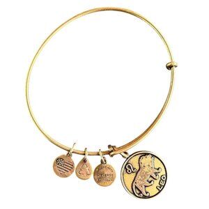 Leo Queen Energy Alex and Ani Zodiac Charm Bracelet Rafaelian Gold 2015 Boho